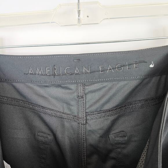 Mens American Eagle Gray Performance Pants Slim Fit Size 32x34 Golf Active Chino - Picture 5 of 12